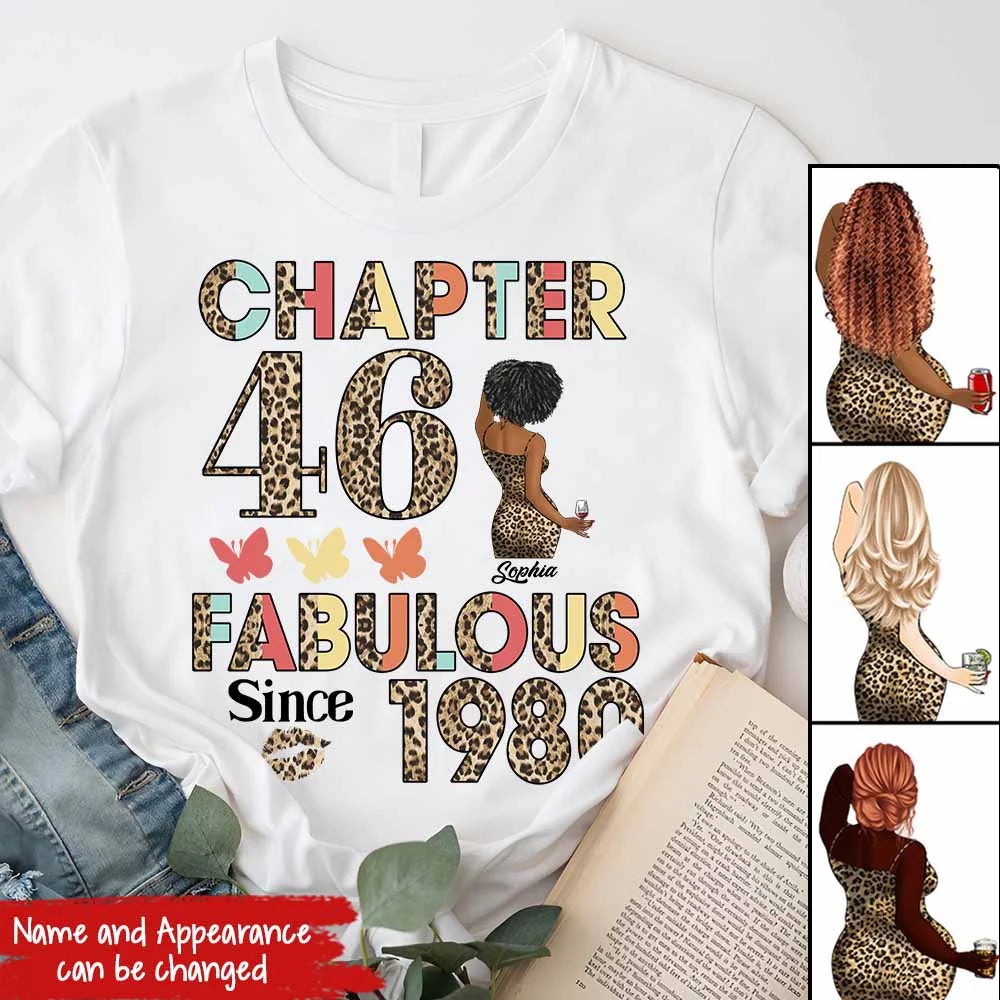 46th birthday shirts for her, Personalised 46th birthday gifts, 1980 t shirt, 46 and fabulous shirt, 46th birthday shirt ideas, gift ideas 46th birthday woman