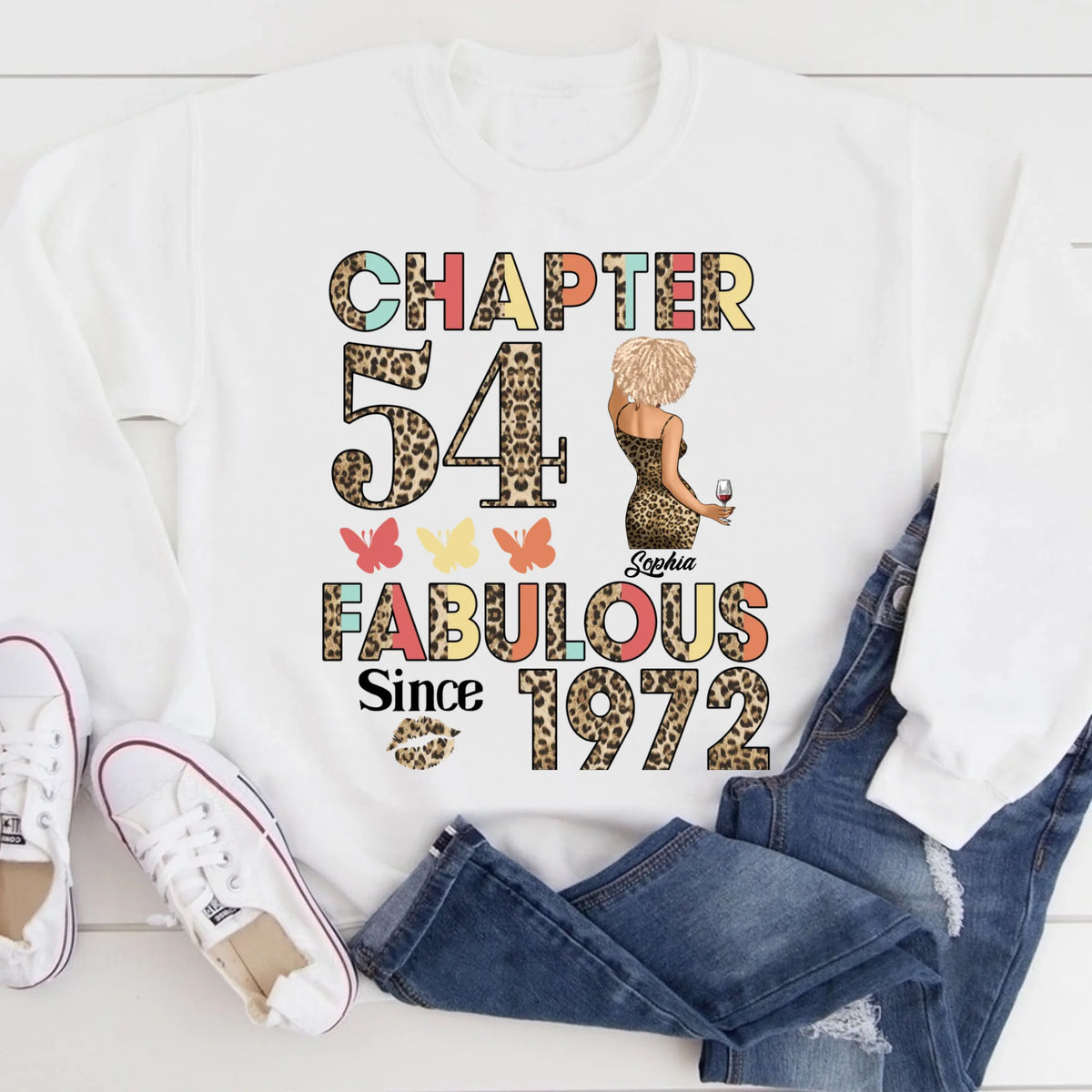 Chapter 54, Fabulous Since 1972 54th Birthday Unique T Shirt For Woman, Custom Birthday Shirt, Her Gifts For 54 Years Old , Turning 54 Birthday Cotton Shirt