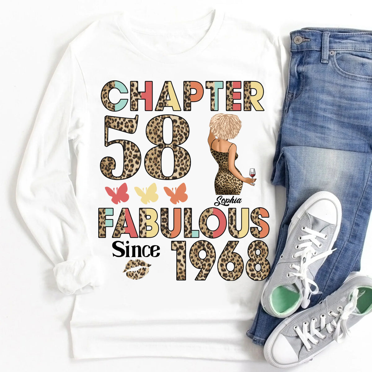 58th birthday shirts for her, Personalised 58th birthday gifts, 1968 t shirt, 58 and fabulous shirt, 58th birthday shirt ideas, gift ideas 58th birthday woman