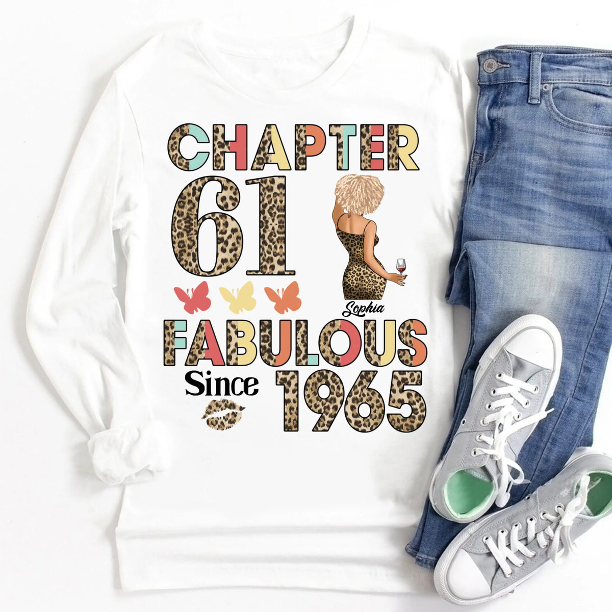 61th Birthday Shirts, Custom Birthday Shirts, Turning 61 Shirt For Women, Turning 61 And Fabulous Shirt, 1965 Shirt, Best Gifts For Women Turning 61