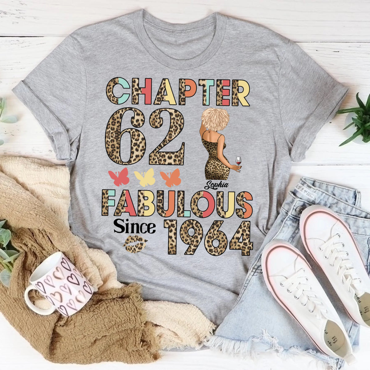 62nd birthday shirts for her, Personalised 62nd birthday gifts, 1964 t shirt, 62 and fabulous shirt, 62nd birthday shirt ideas, gift ideas 62nd birthday woman