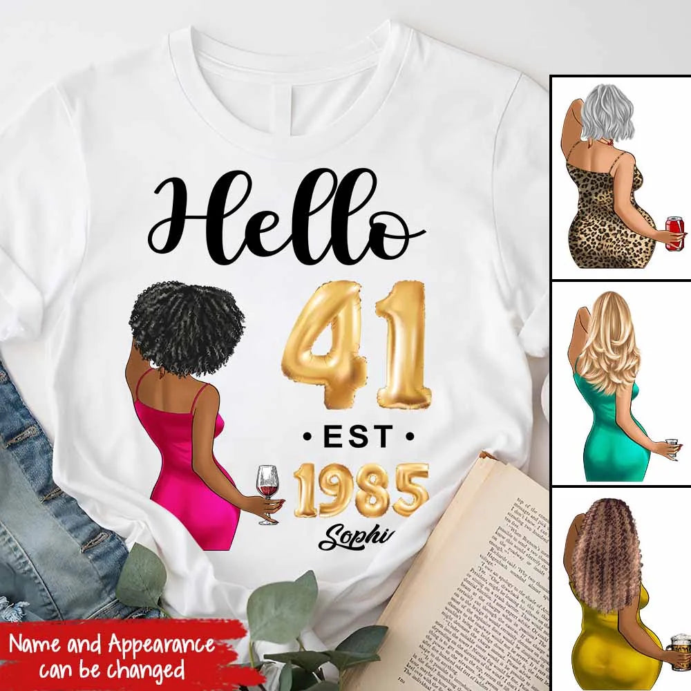 41st birthday shirts for her, Personalised 41st birthday gifts, 1985 t shirt, 41 and fabulous shirt, 41st birthday shirt ideas, gift ideas 41st birthday woman