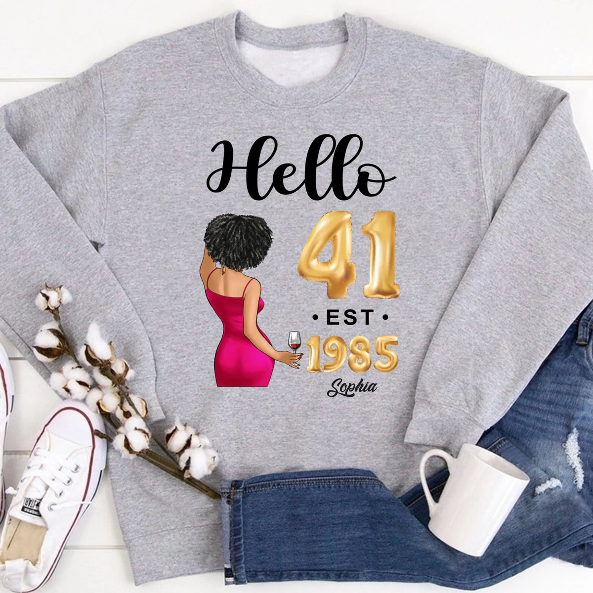 41st birthday shirts for her, Personalised 41st birthday gifts, 1985 t shirt, 41 and fabulous shirt, 41st birthday shirt ideas, gift ideas 41st birthday woman