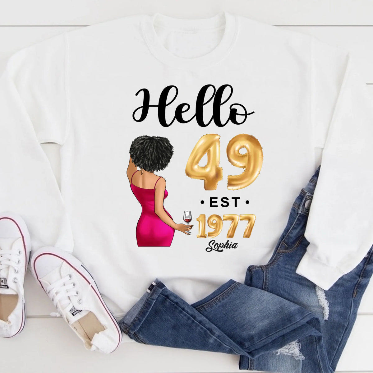 49th birthday shirts for her, Personalised 49th birthday gifts, 1977 t shirt, 49 and fabulous shirt, 49th birthday shirt ideas, gift ideas 49th birthday woman