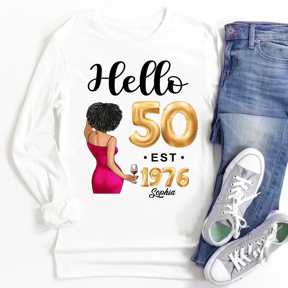50th Birthday Shirts, Custom Birthday Shirts, Turning 50 Shirt, Gifts For Women Turning 50, 50 And Fabulous Shirt, 1976 Shirt, 50th Birthday Shirts For Her