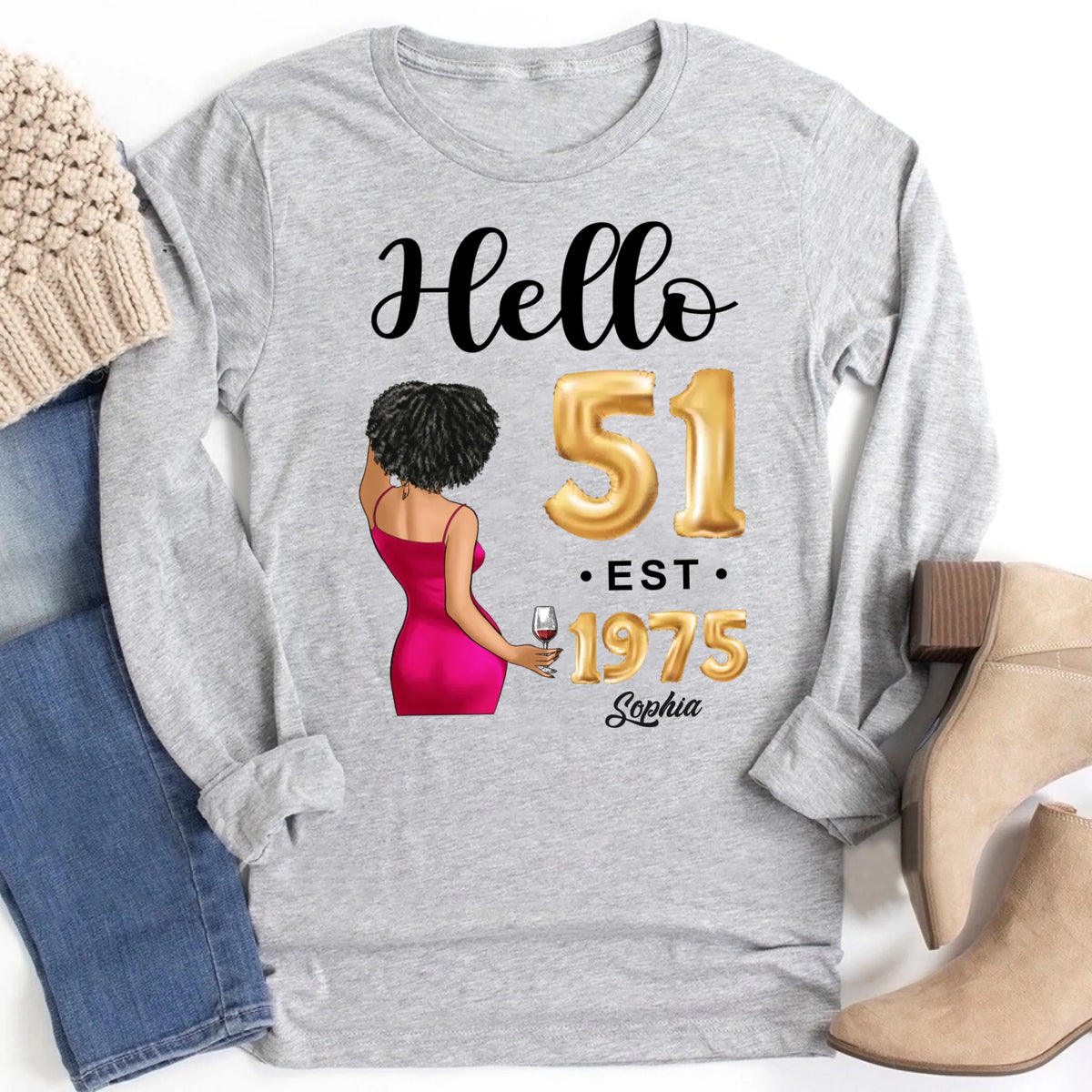 51st birthday shirts for her, Personalised 51st birthday gifts, 1975 t shirt, 51 and fabulous shirt, 51st birthday shirt ideas, gift ideas 51st birthday woman