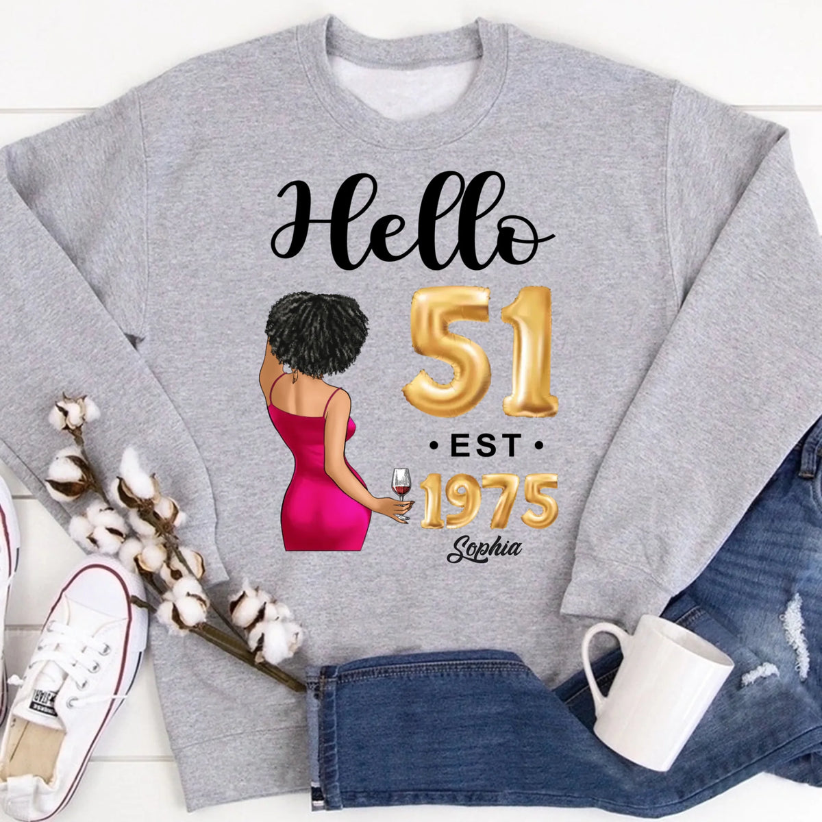 51st birthday shirts for her, Personalised 51st birthday gifts, 1975 t shirt, 51 and fabulous shirt, 51st birthday shirt ideas, gift ideas 51st birthday woman