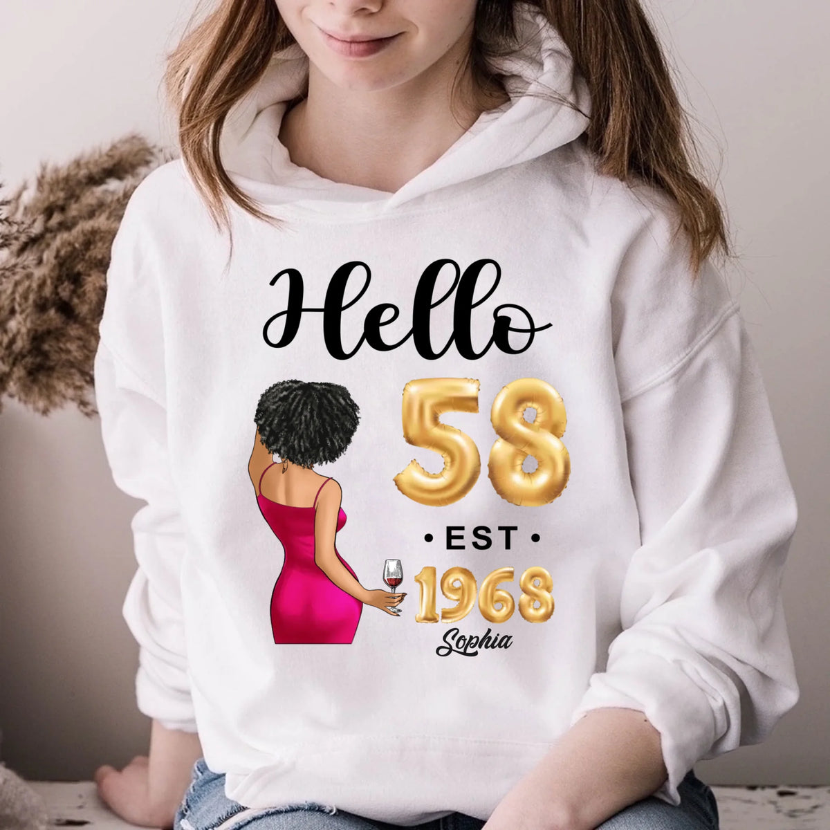 58th birthday shirts for her, Personalised 58th birthday gifts, 1968 t shirt, 58 and fabulous shirt, 58th birthday shirt ideas, gift ideas 58th birthday woman