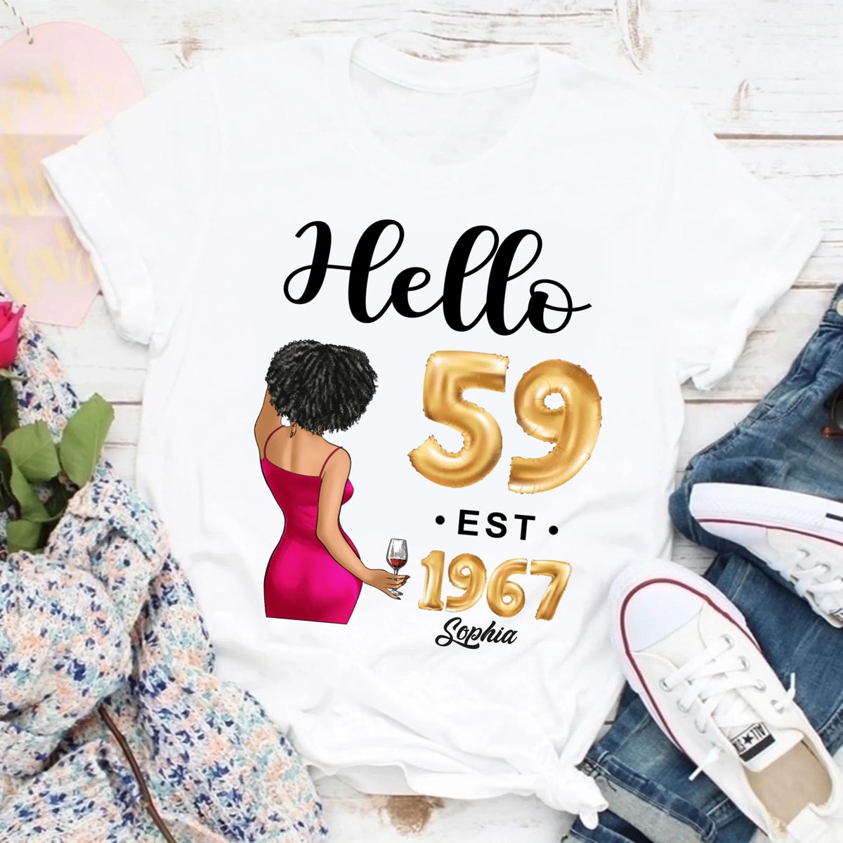 59th birthday shirts for her, Personalised 59th birthday gifts, 1967 t shirt, 59 and fabulous shirt, 59th birthday shirt ideas, gift ideas 59th birthday woman
