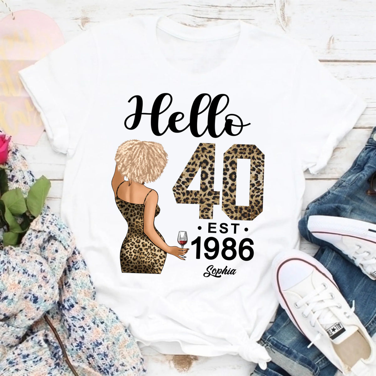 40th Birthday Shirts, Custom Birthday Shirts, Turning 40 Shirt, Gifts For Women Turning 40, 40 And Fabulous Shirt, 1986 Shirt, 40th Birthday Shirts For Her