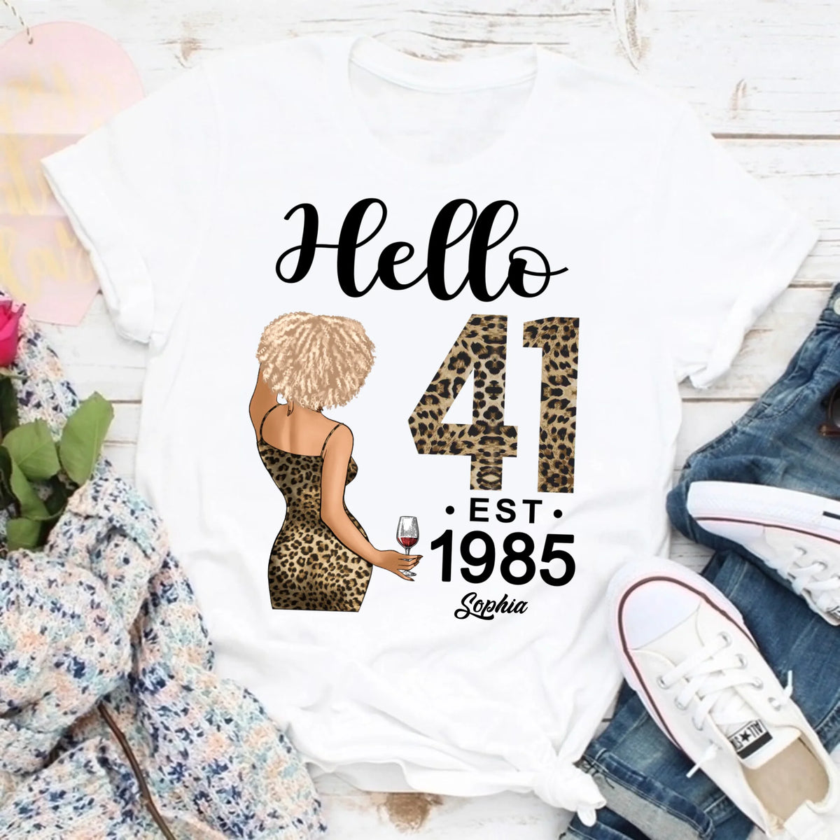 41st Birthday Shirts, Custom Birthday Shirts, Turning 41 Shirt, Gifts For Women Turning 41, 41 And Fabulous Shirt, 1985 Shirt, 41st Birthday Shirts For Her