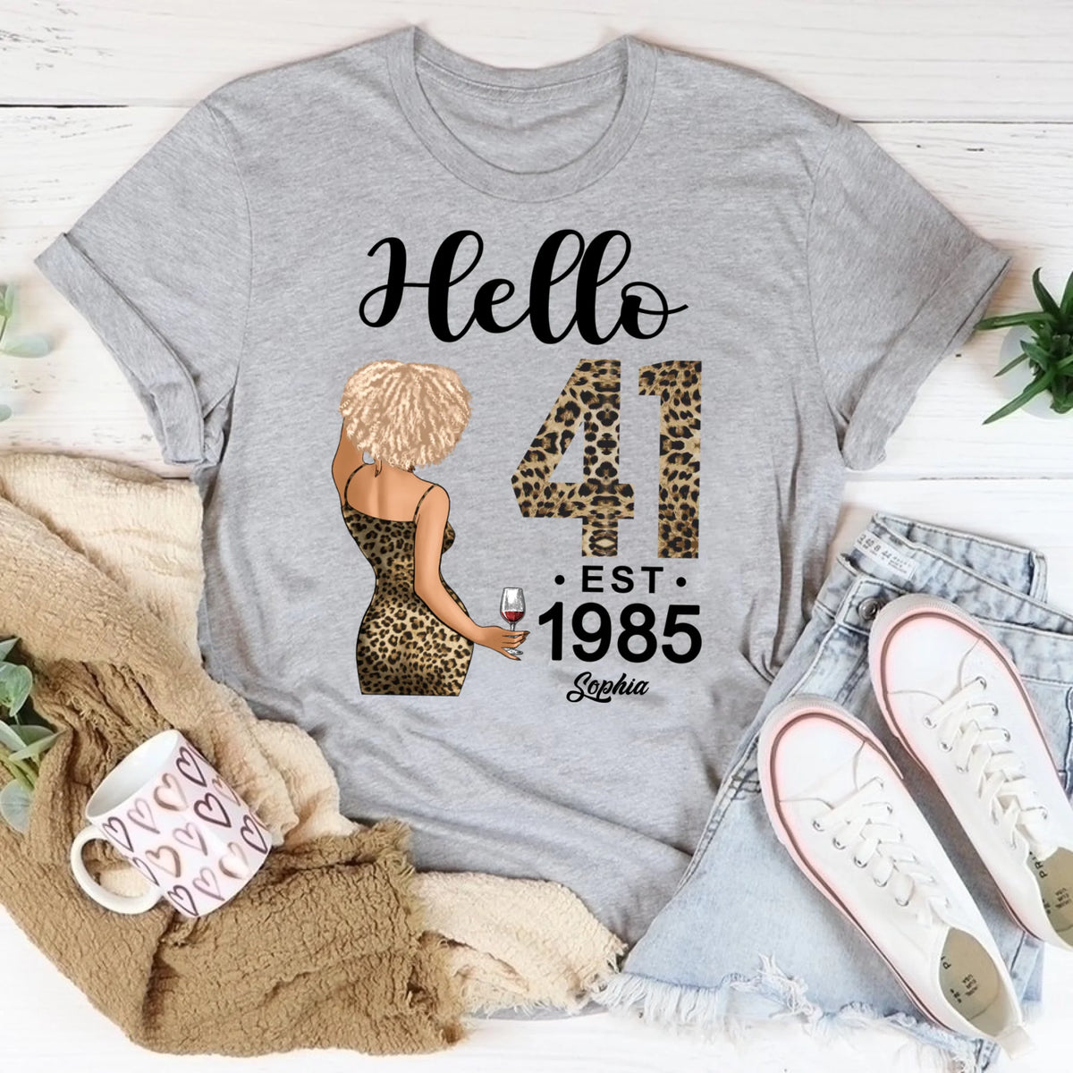 41st Birthday Shirts, Custom Birthday Shirts, Turning 41 Shirt, Gifts For Women Turning 41, 41 And Fabulous Shirt, 1985 Shirt, 41st Birthday Shirts For Her