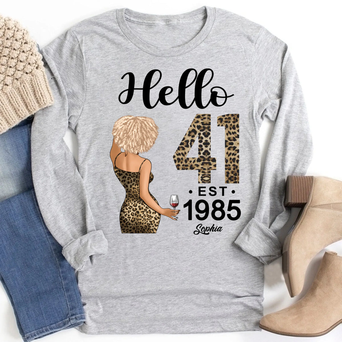 41st Birthday Shirts, Custom Birthday Shirts, Turning 41 Shirt, Gifts For Women Turning 41, 41 And Fabulous Shirt, 1985 Shirt, 41st Birthday Shirts For Her