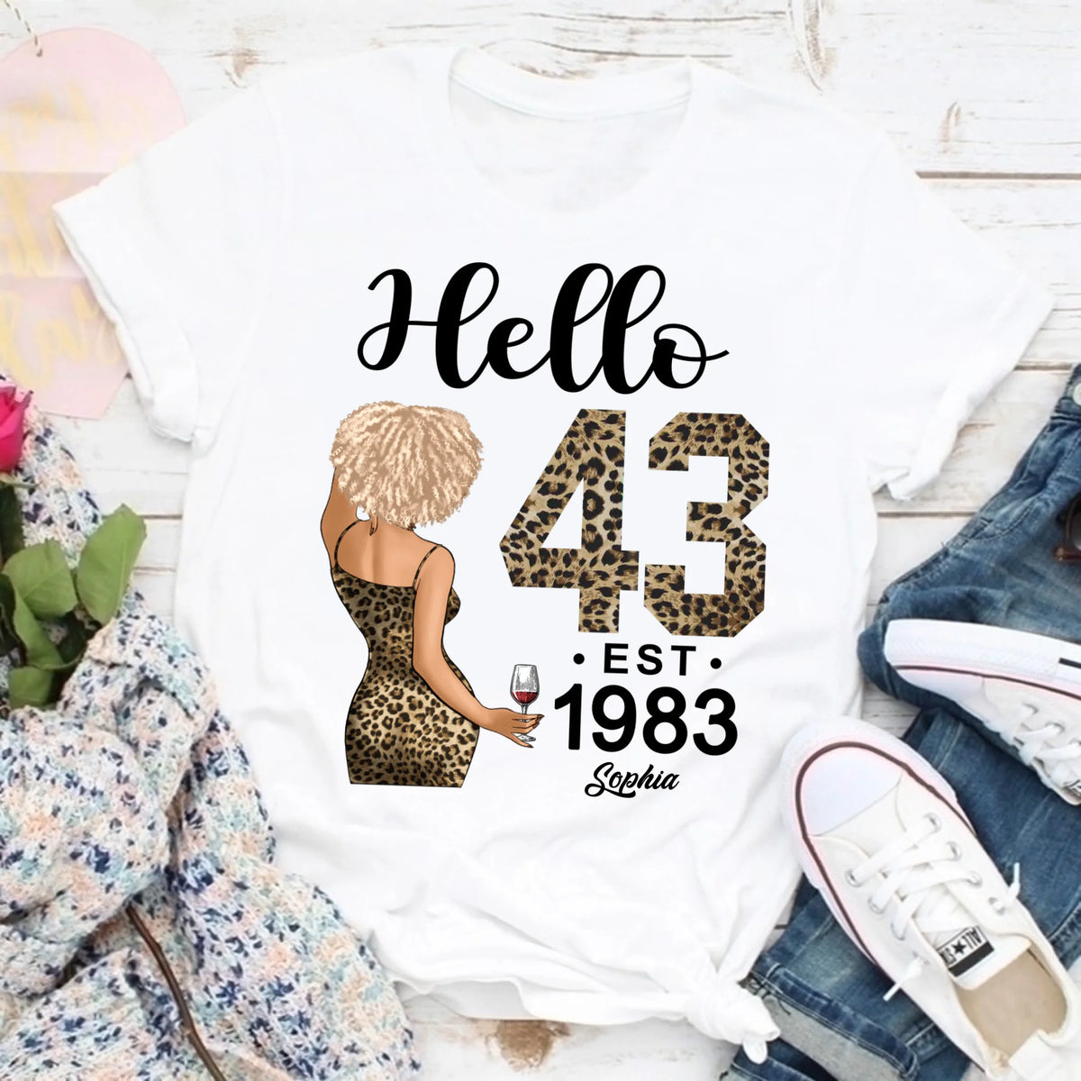 Chapter 43, Fabulous Since 1983 43th Birthday Unique T Shirt For Woman, Custom Birthday Shirt, Her Gifts For 43 Years Old , Turning 43 Birthday Cotton Shirt