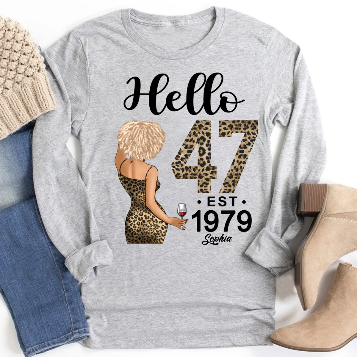 Chapter 47, Fabulous Since 1979 47th Birthday Unique T Shirt For Woman, Custom Birthday Shirt, Her Gifts For 47 Years Old , Turning 47 Birthday Cotton Shirt