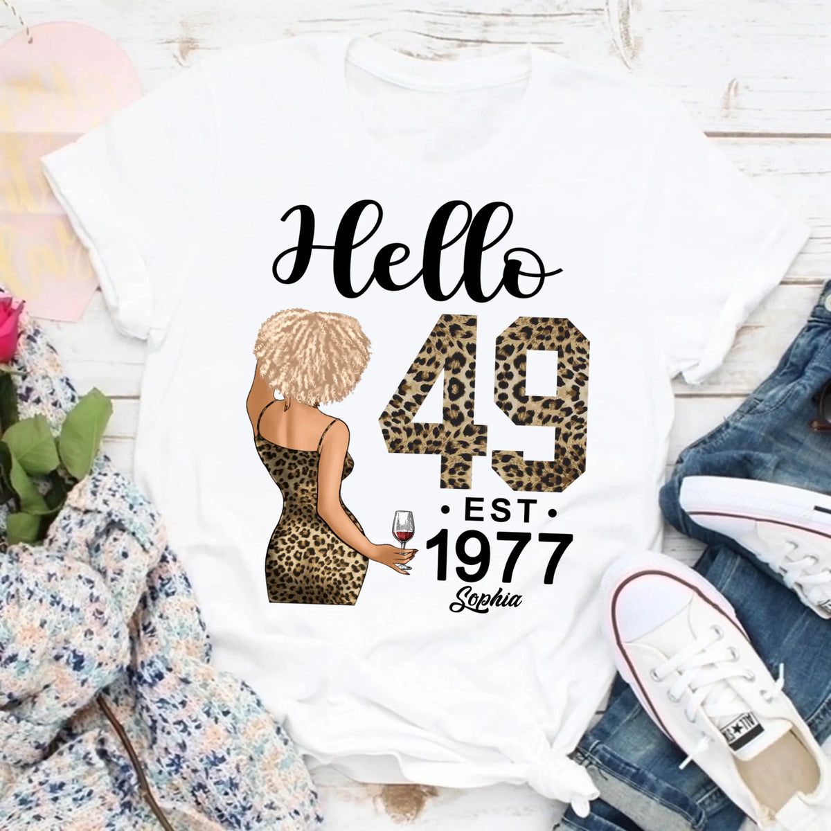 49th Birthday Shirts, Custom Birthday Shirts, Turning 49 Shirt, Gifts For Women Turning 49, 49 And Fabulous Shirt, 1977 Shirt, 49th Birthday Shirts For Her, It's My 49 Birthday