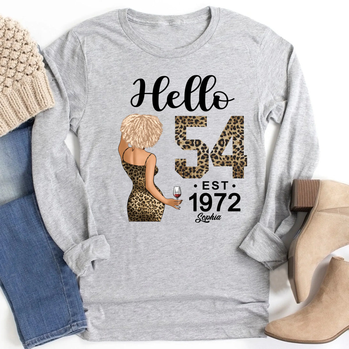 Chapter 54, Fabulous Since 1972 54th Birthday Unique T Shirt For Woman, Custom Birthday Shirt, Her Gifts For 54 Years Old , Turning 54 Birthday Cotton Shirt