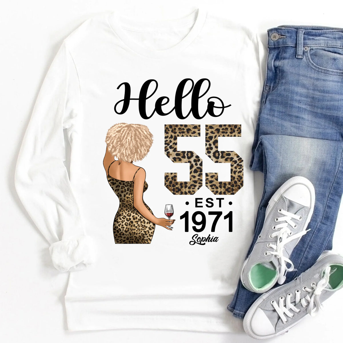 Chapter 55, Fabulous Since 1971 55th Birthday Unique T Shirt For Woman, Custom Birthday Shirt, Her Gifts For 55 Years Old , Turning 55 Birthday Cotton Shirt