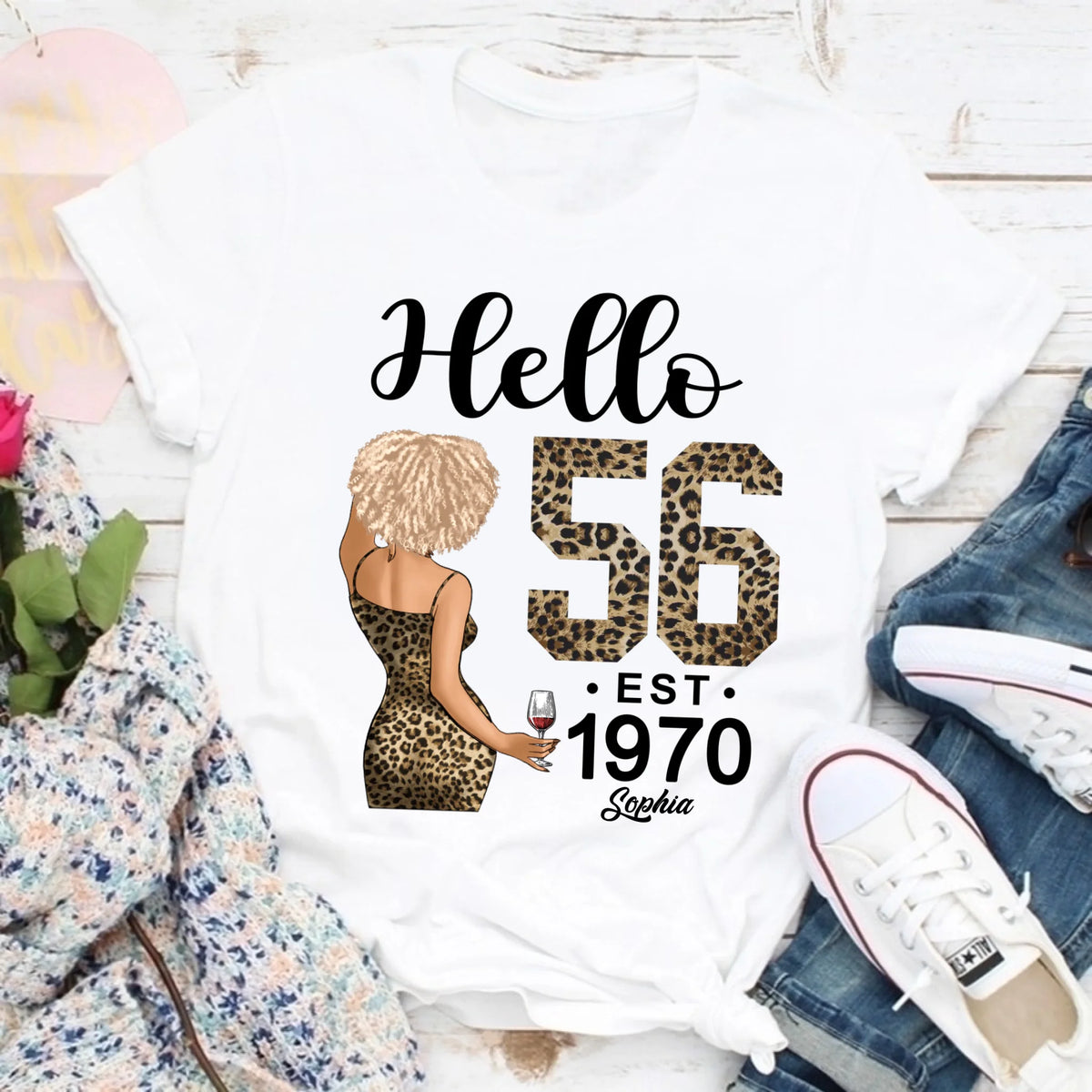 Chapter 56, Fabulous Since 1970 56th Birthday Unique T Shirt For Woman, Custom Birthday Shirt, Her Gifts For 56 Years Old , Turning 56 Birthday Cotton Shirt