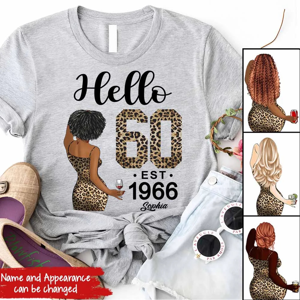 60th Birthday Shirts, Custom Birthday Shirts, Turning 60 Shirt, Gifts For Women Turning 60, 60 And Fabulous Shirt, 1966 Shirt, 60th Birthday Shirts For Her