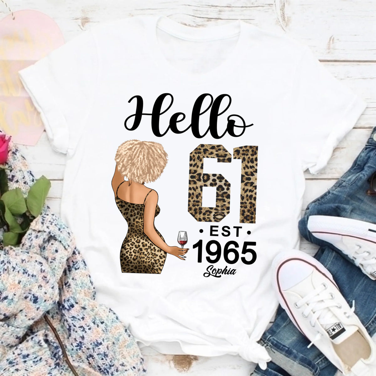 61st Birthday Shirts, Custom Birthday Shirts, Turning 61 Shirt For Women, Turning 61 And Fabulous Shirt, 1965 Shirt, Best Gifts For Women Turning 61