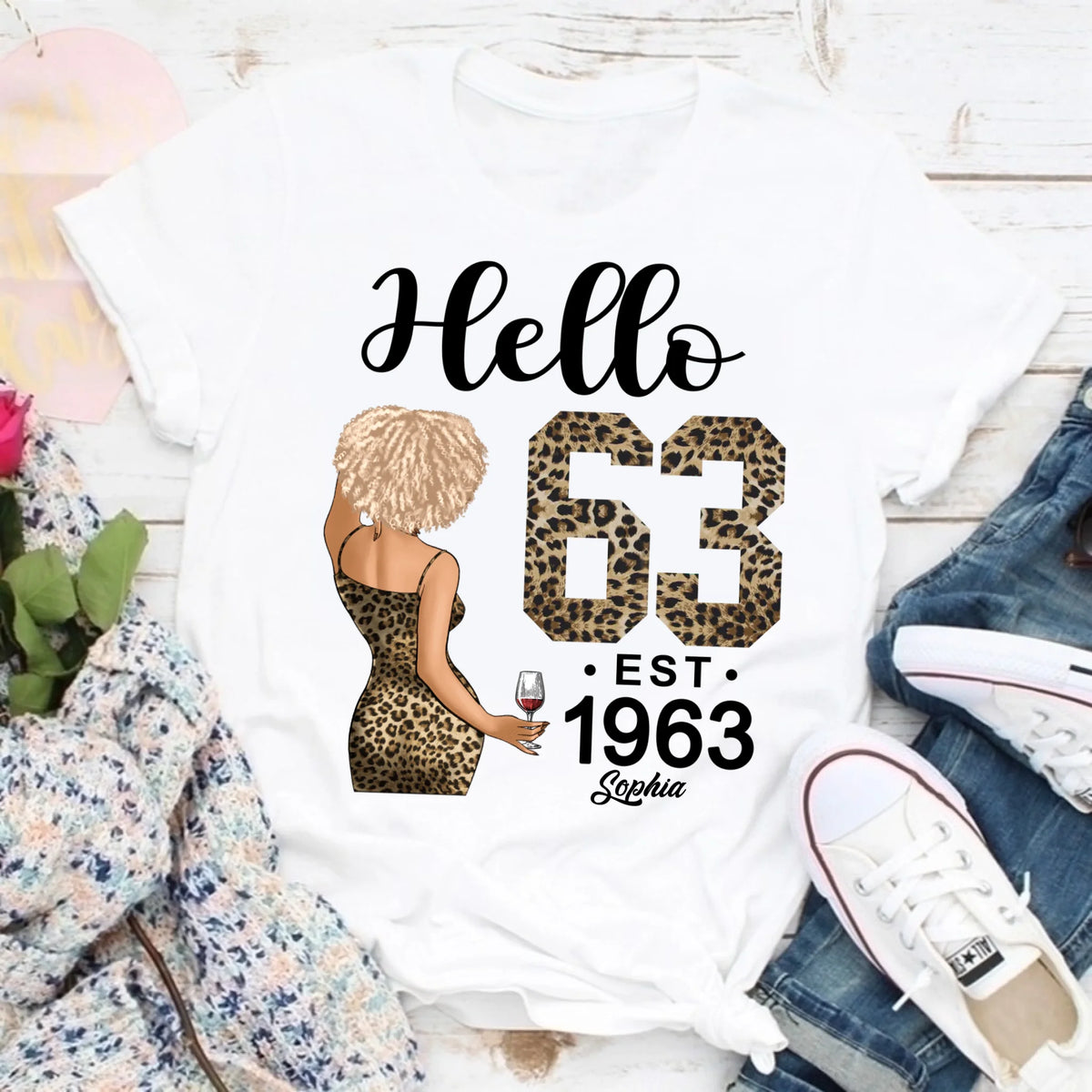 63rd Birthday Shirts, Custom Birthday Shirts, Turning 63 Shirt For Women, Turning 63 And Fabulous Shirt, 1963 Shirt, Best Gifts For Women Turning 63