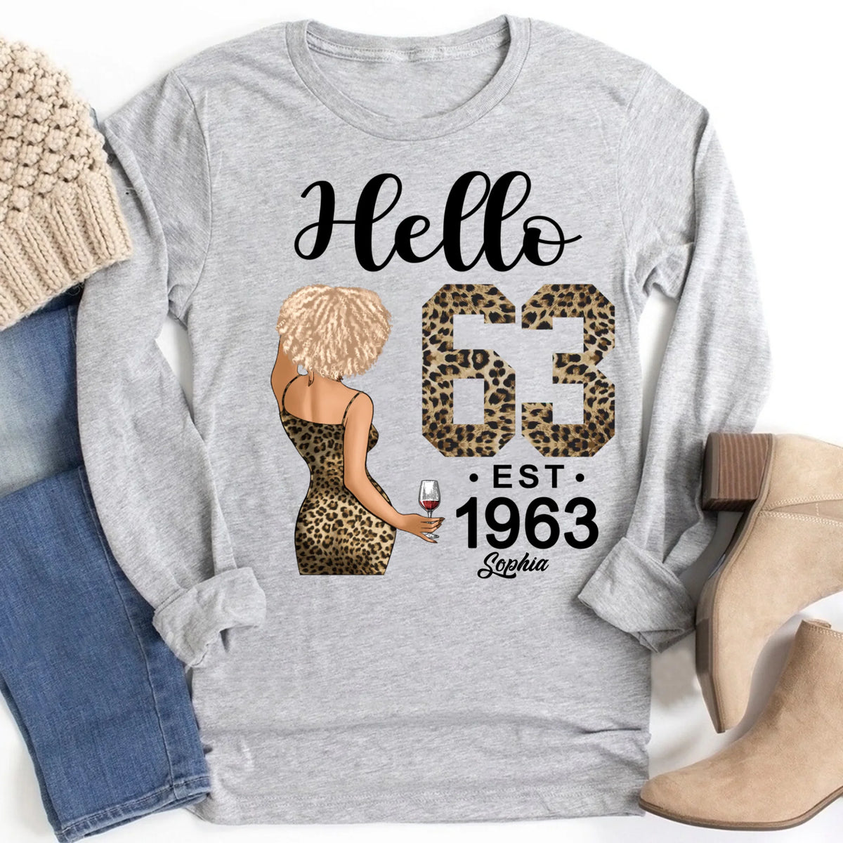 63rd Birthday Shirts, Custom Birthday Shirts, Turning 63 Shirt For Women, Turning 63 And Fabulous Shirt, 1963 Shirt, Best Gifts For Women Turning 63