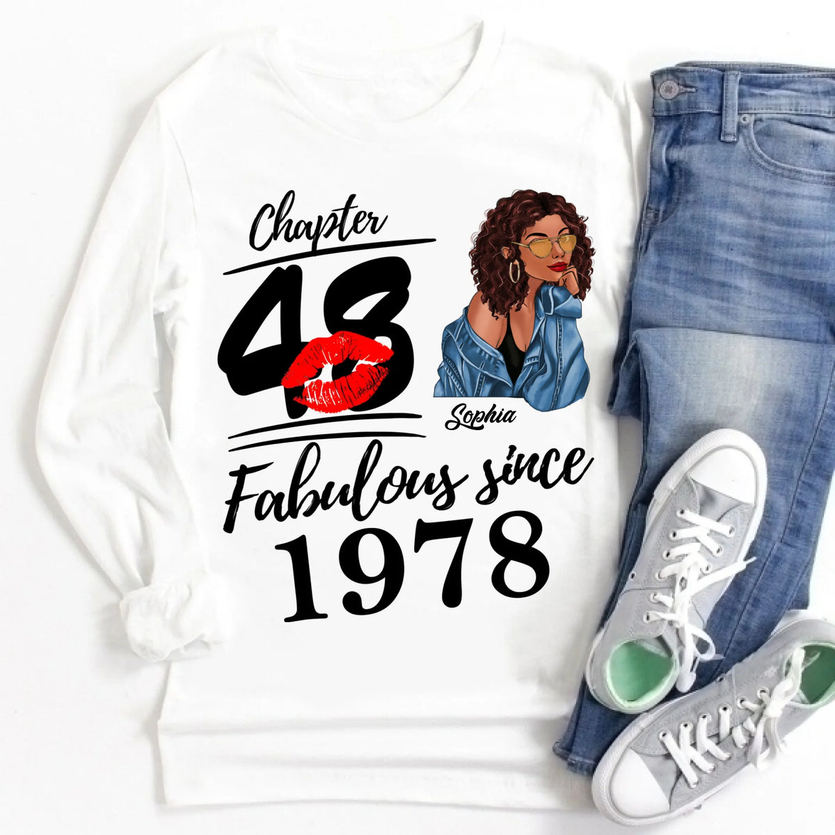 48th Birthday Shirts, Custom Birthday Shirts, Turning 48 Shirt, Gifts For Women Turning 48, 48 And Fabulous Shirt, 1978 Shirt, 48th Birthday Shirts For Her, It's My 48 Birthday