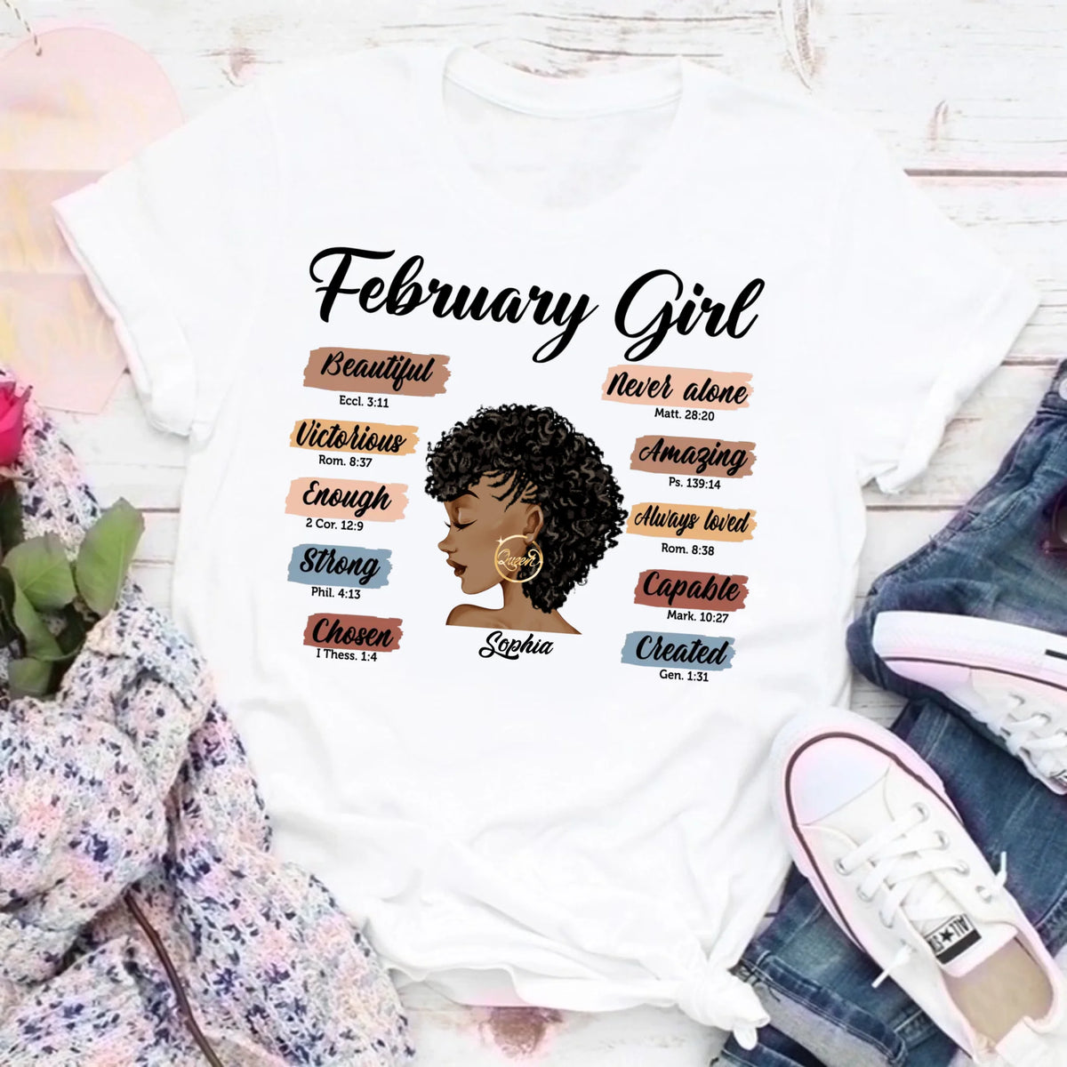 February Birthday Shirt, Custom Birthday Shirt, Queens are Born In February, February Birthday Shirts For Woman, February Birthday Gifts