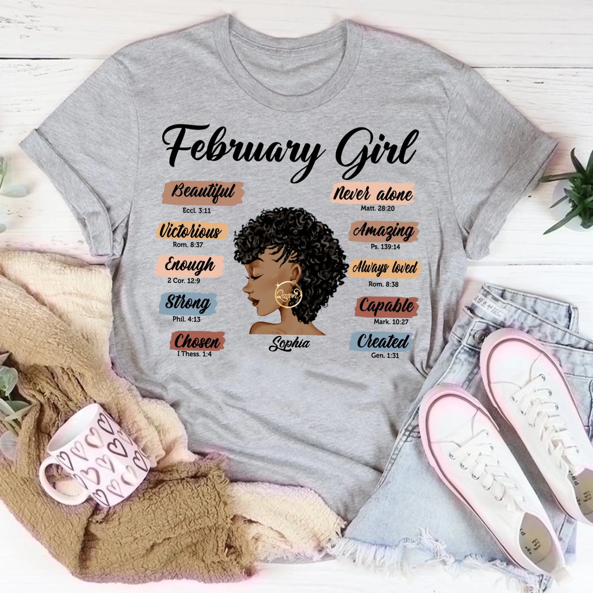 February Birthday Shirt, Custom Birthday Shirt, Queens are Born In February, February Birthday Shirts For Woman, February Birthday Gifts