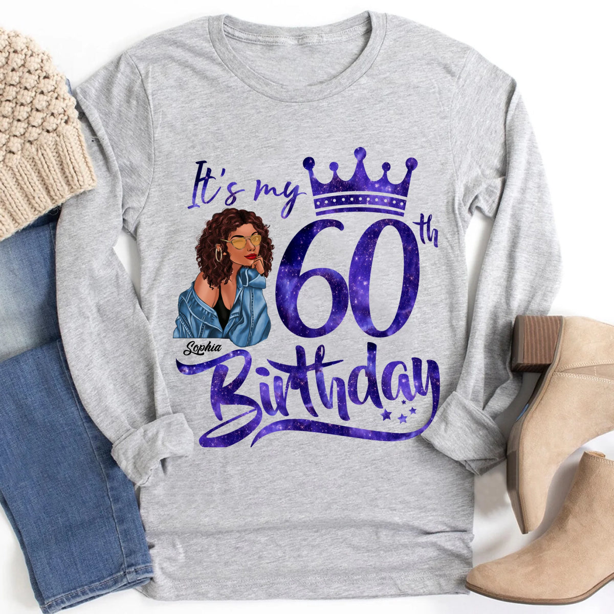 Chapter 60, Fabulous Since 1962 60th Birthday Unique T Shirt For Woman, Custom Birthday Shirt, Her Gifts For 60 Years Old , Turning 60 Birthday Cotton Shirt