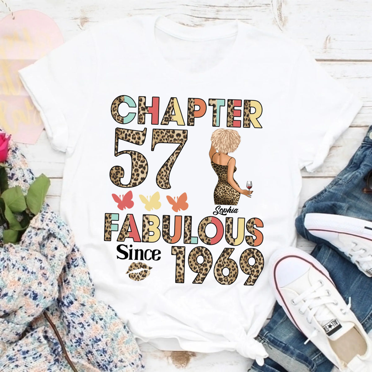 57th birthday shirts for her, Personalised 57th birthday gifts, 1969 t shirt, 57 and fabulous shirt, 57th birthday shirt ideas, gift ideas 57th birthday woman
