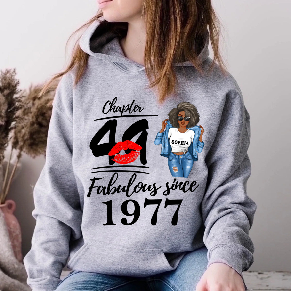 Chapter 49, Fabulous Since 1976 49 Birthday Unique T Shirt For Woman, Custom Birthday Shirt, Her Gifts For 49 Years Old , Turning 49 Birthday Cotton Shirt