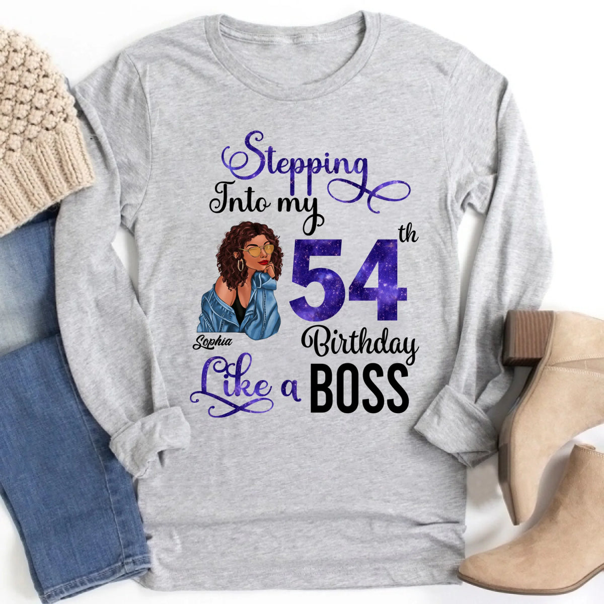 Chapter 54, Fabulous Since 1968 54th Birthday Unique T Shirt For Woman, Custom Birthday Shirt, Her Gifts For 54 Years Old , Turning 54 Birthday Cotton Shirt
