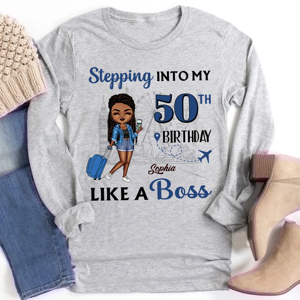 50th Birthday Shirts, Custom Birthday Shirts, Turning 50 Shirt, Gifts For Women Turning 50, 50 And Fabulous Shirt, 1975 Shirts, 50th Birthday Shirts For Her