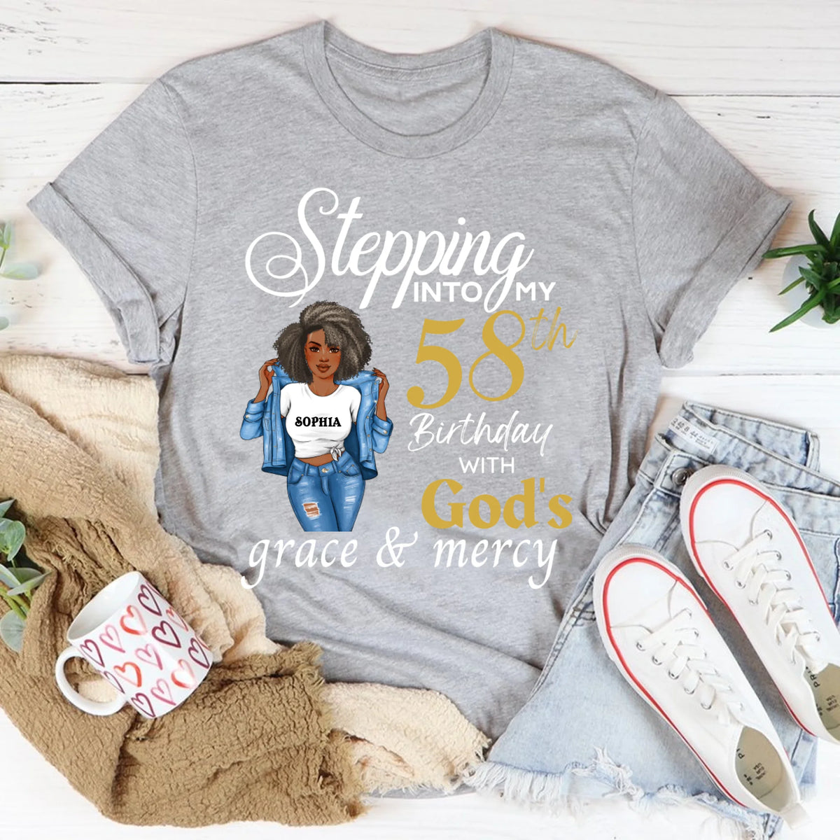 Chapter 58, Fabulous Since 1964 58th Birthday Unique T Shirt For Woman, Custom Birthday Shirt, Her Gifts For 58 Years Old , Turning 58 Birthday Cotton Shirt