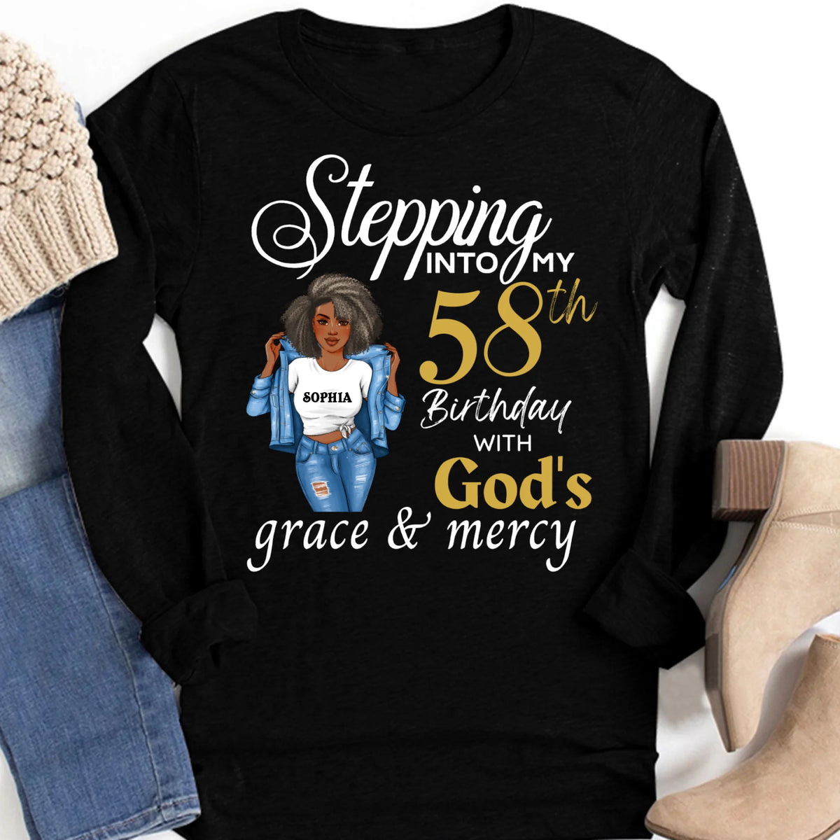 Chapter 58, Fabulous Since 1964 58th Birthday Unique T Shirt For Woman, Custom Birthday Shirt, Her Gifts For 58 Years Old , Turning 58 Birthday Cotton Shirt