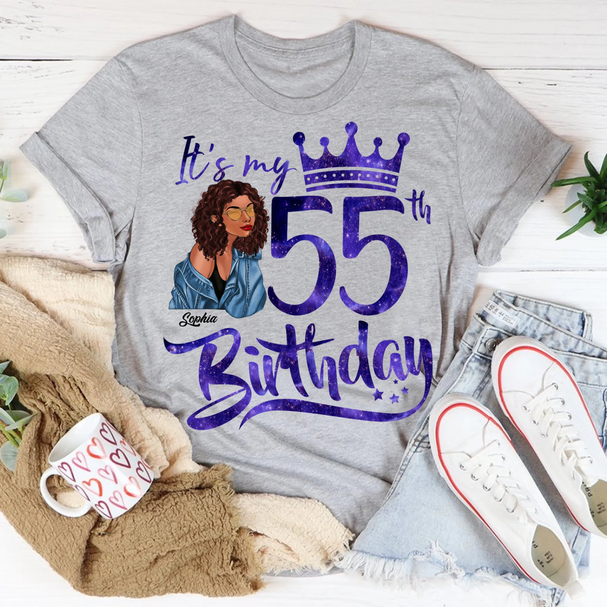 Chapter 55, Fabulous Since 1967 55th Birthday Unique T Shirt For Woman, Custom Birthday Shirt, Her Gifts For 55 Years Old , Turning 55 Birthday Cotton Shirt