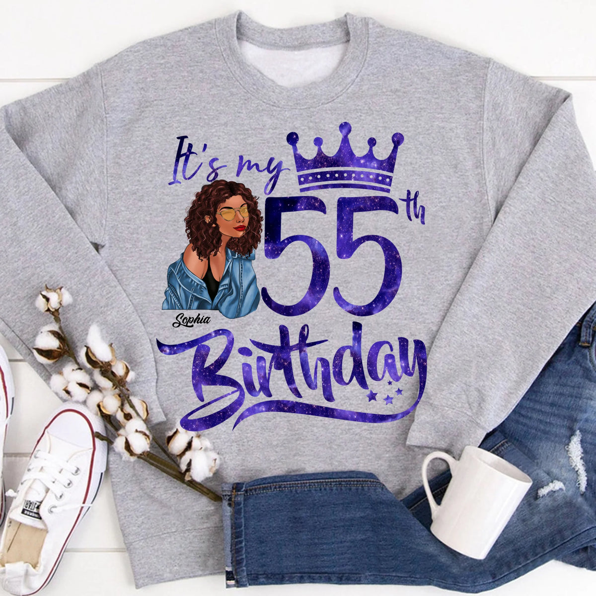 Chapter 55, Fabulous Since 1967 55th Birthday Unique T Shirt For Woman, Custom Birthday Shirt, Her Gifts For 55 Years Old , Turning 55 Birthday Cotton Shirt