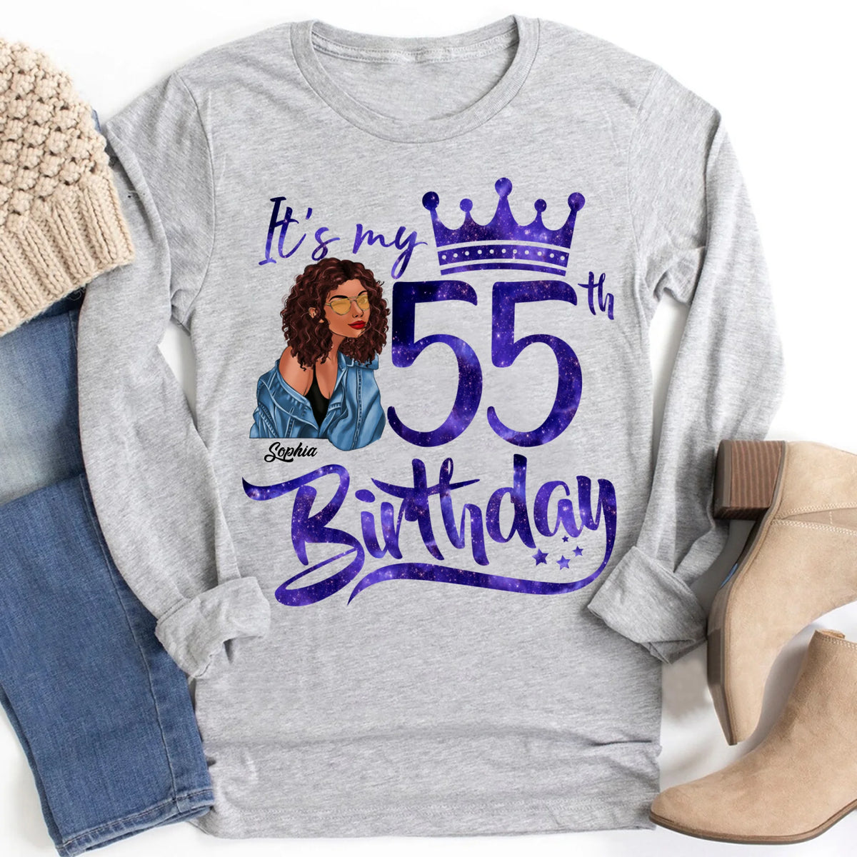 Chapter 55, Fabulous Since 1967 55th Birthday Unique T Shirt For Woman, Custom Birthday Shirt, Her Gifts For 55 Years Old , Turning 55 Birthday Cotton Shirt