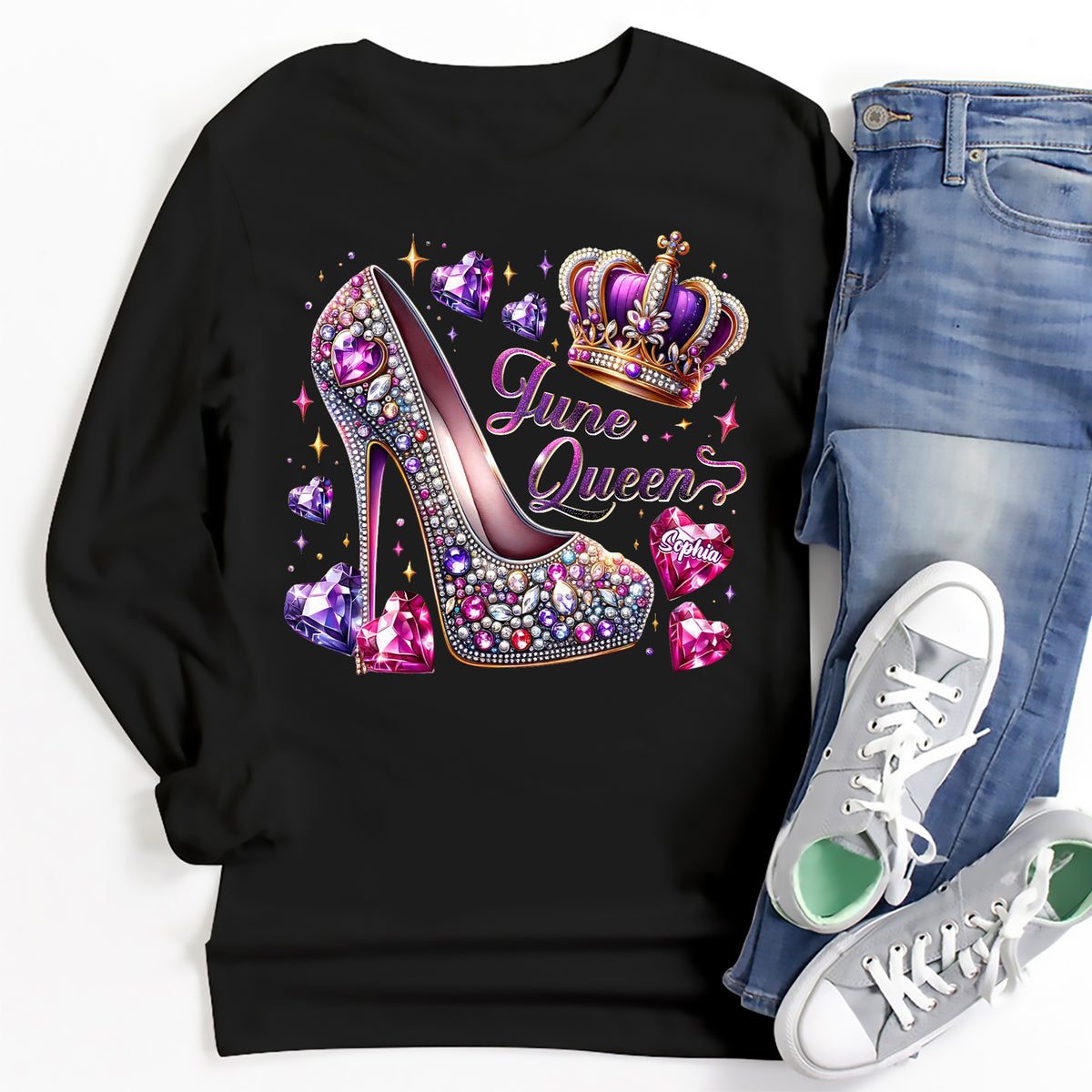 June Birthday Shirt, Custom Birthday Shirt, Queens Born In June, June Birthday Shirts For Woman, June Birthday Gifts, June Is My Birthday Month, Yep The Whole Month-YPT-ALK