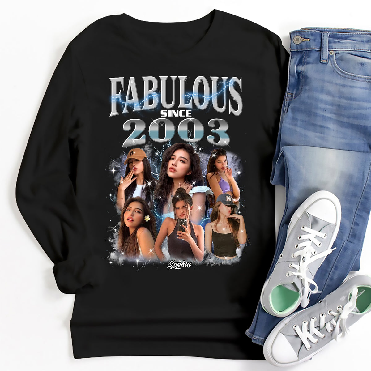 21st Birthday Shirts, Custom Birthday Shirts, Turning 21 Shirt, Gifts For Women Turning 21, 21 And Fabulous Shirt, 2003 Shirt, 21st Birthday Shirts For Her-YPT-ALK