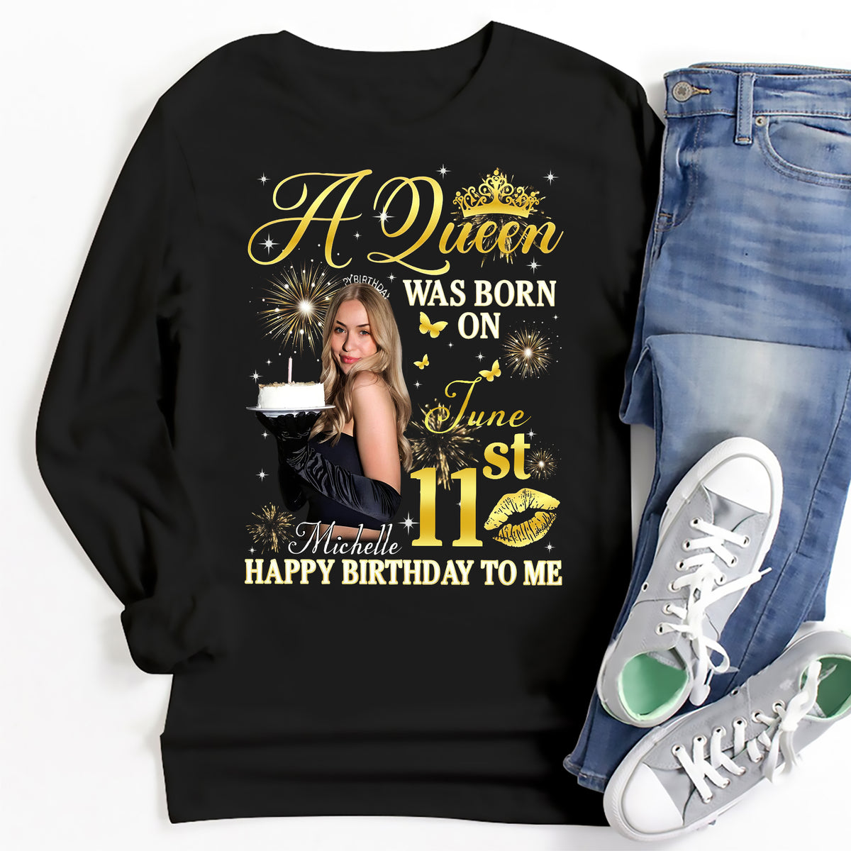 June Birthday Shirt, Custom Birthday Shirt, Queens Born In June, June Birthday Shirts For Woman, June Birthday Gifts, June Is My Birthday Month, Yep The Whole Month-YPT-ALK