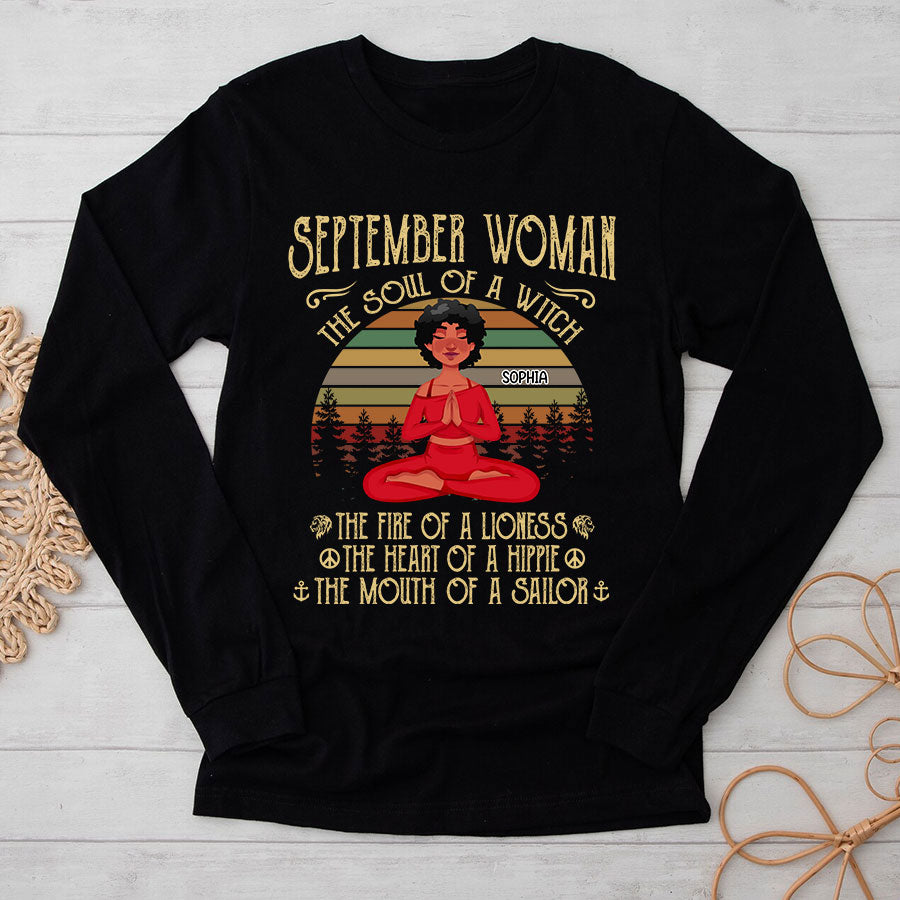 September Birthday Shirt, Custom Birthday Shirt, September Birthday Shirts For Woman, September Birthday Gifts