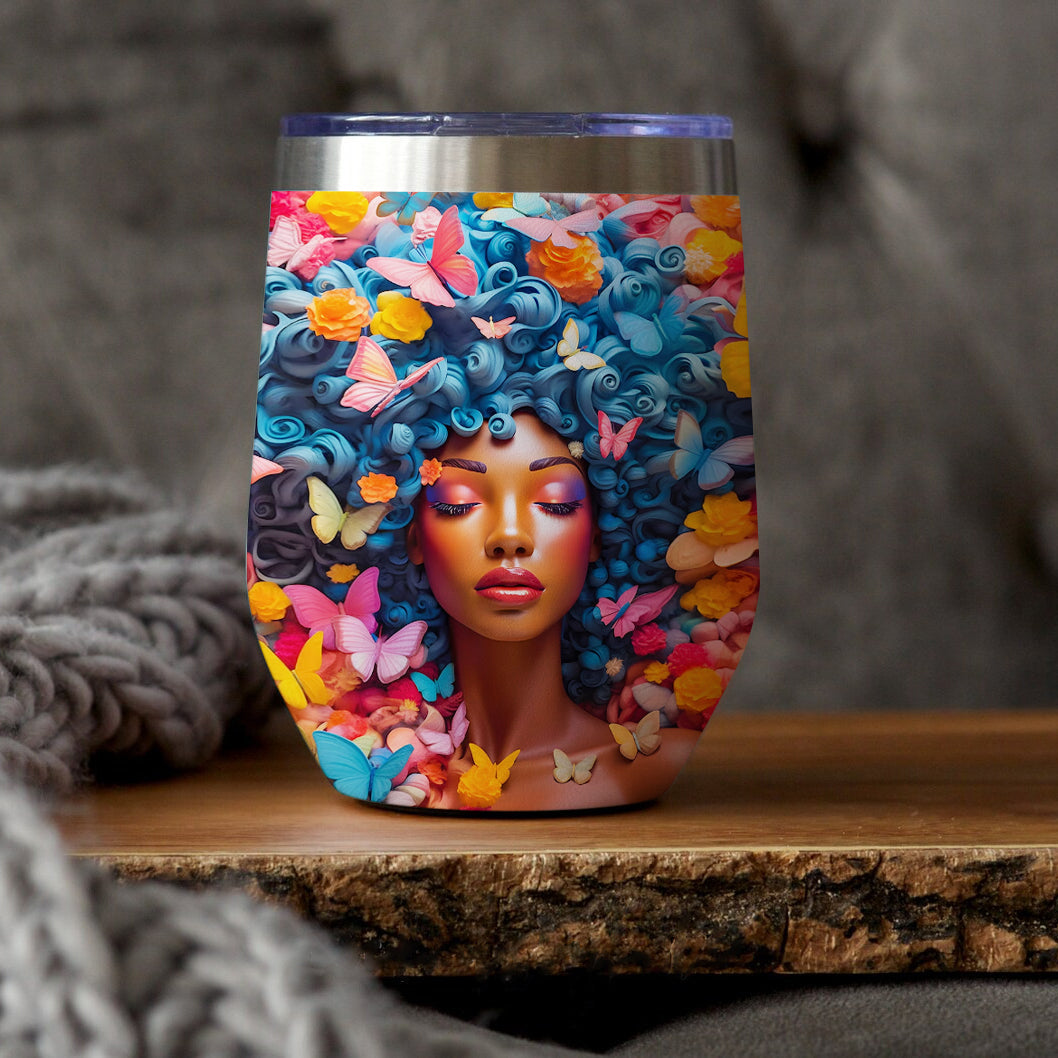 Personalized Wine Tumbler - Birthday Gift For Girls