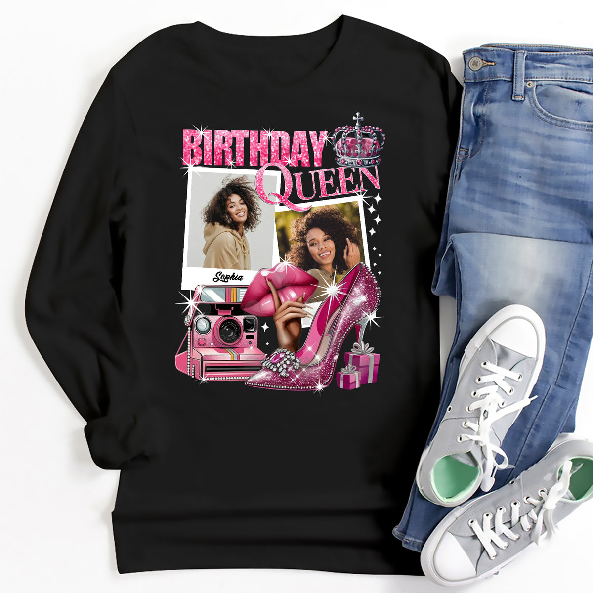 Birthday Queen Shirts, Custom Birthday Shirts, Birthday Shirts For Black Women, Its My Birthday Shirt, Birthday Queen Shirt-YPT-ALK