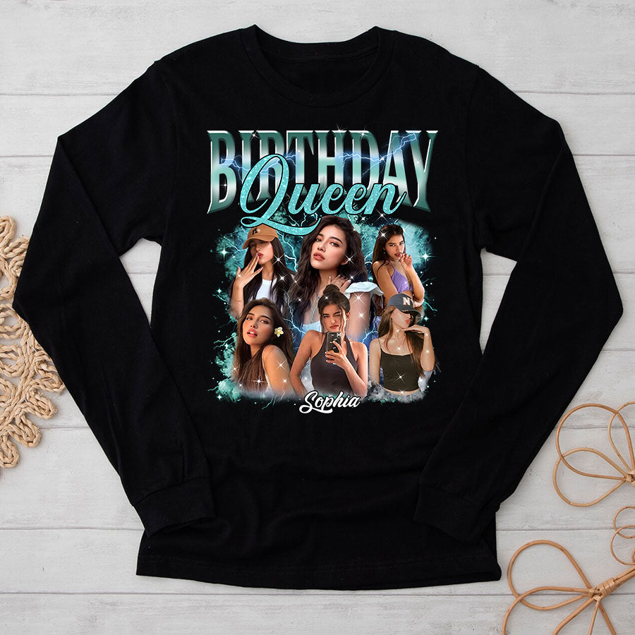 Birthday Shirts, Custom Photo Birthday Shirts, Birthday Shirts For Black Women, Its My Birthday Shirt, Birthday Queen Shirt-YPT-TLQ