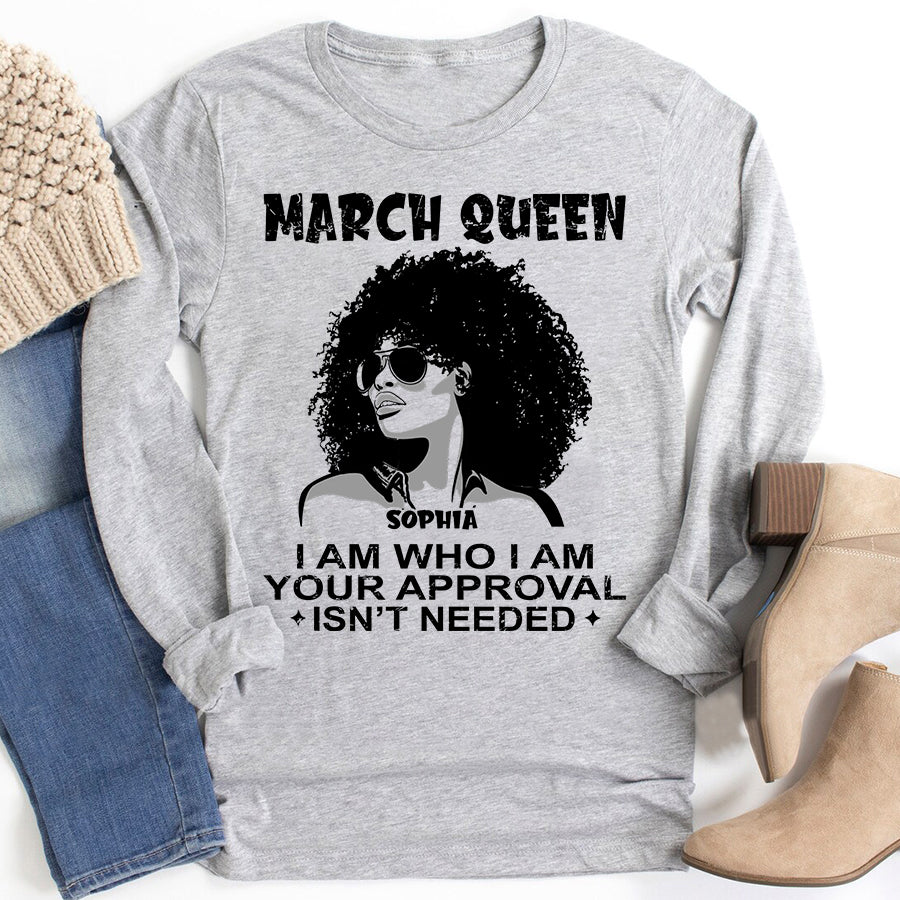 Custom Birthday Shirt, March Birthday Shirts For Woman, March Birthday Gifts