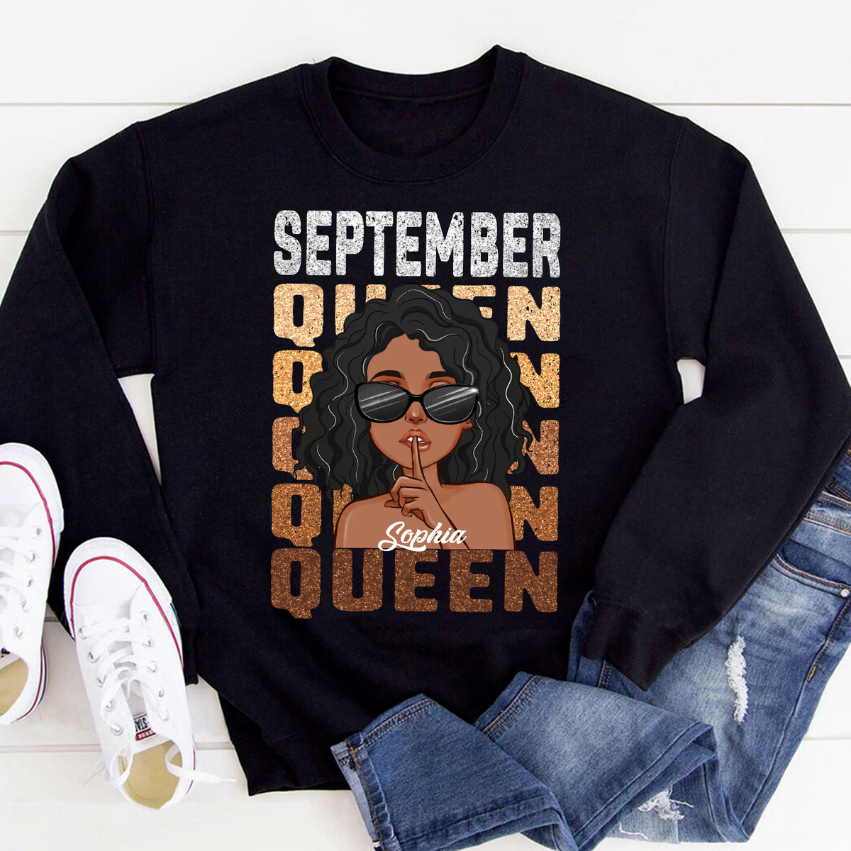September Birthday Shirt, Custom Birthday Shirt, Queens are Born In September, September Birthday Shirts For Woman, September Birthday Gifts-YPT-ALK