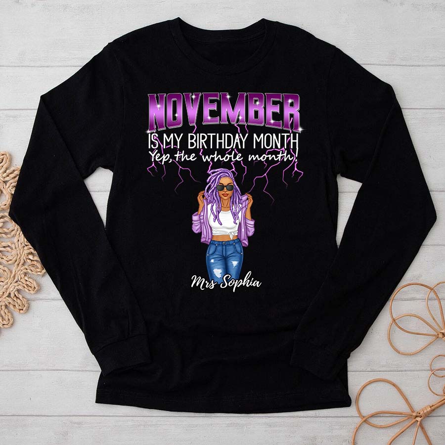 November Birthday Shirt, Custom Birthday Shirt, Queens Born In November, November Birthday Shirts For Woman, November Birthday Gifts